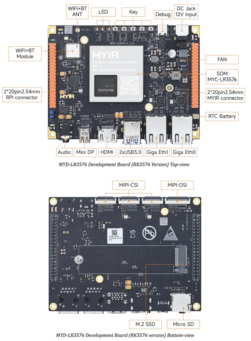 Mechanical Drawing - MYIR MYD-LR3576-B Industrial PC Box